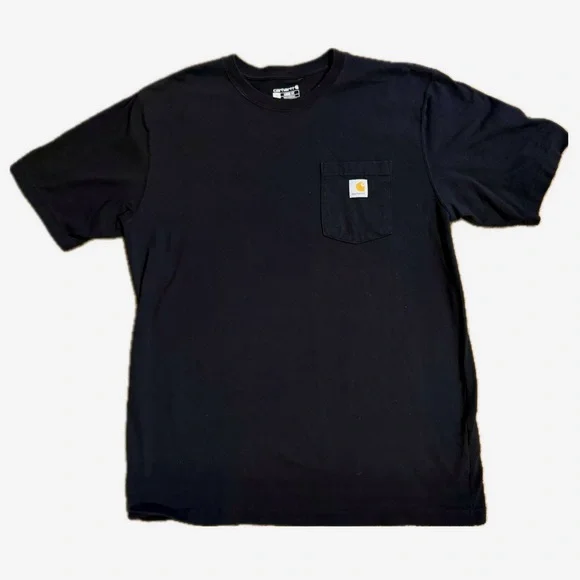 Carhartt loose fit heavy weight short-sleeve pocket T-shirt Black men’s Lg Tall - Picture 1 of 7